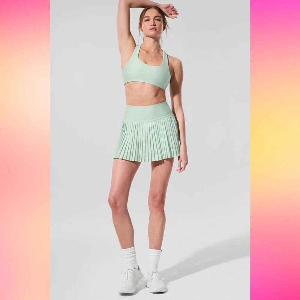 Alo Yoga Grand Slam Tennis Skirt Spearmint XXS